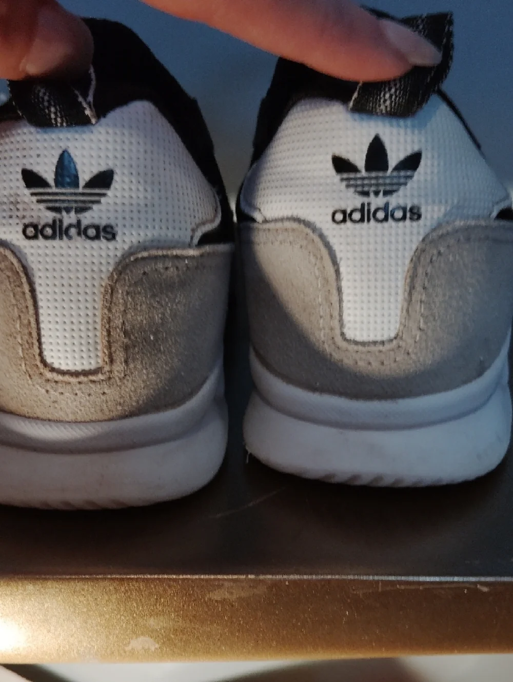 Adidas Kids Black & White Slip-On Sneakers